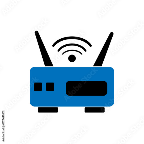 flat vector icon of wifi sign