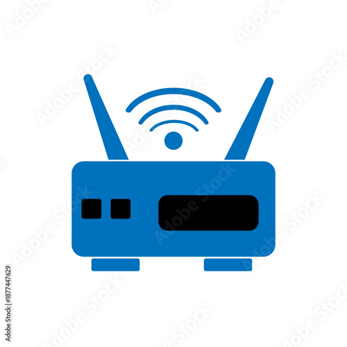 flat vector icon of wifi sign