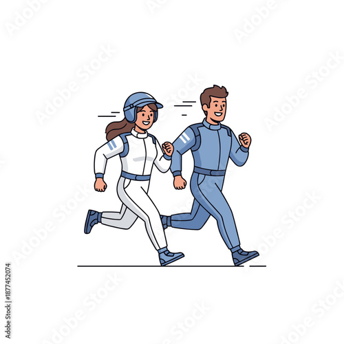 Cartoon illustration of baseball and football players playing sports