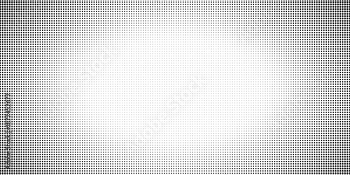 Wallpaper Mural Abstract black and white halftone dots background with border frame and clean central space Torontodigital.ca