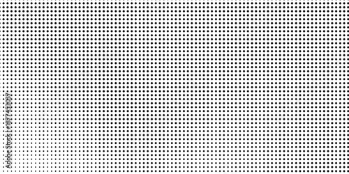 Minimalist halftone dots texture in black and white, perfect for editorial and graphic design