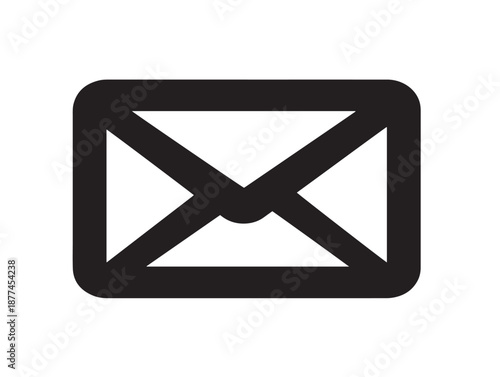 Stunning inbox silhouette symbol for productivity and workflow design