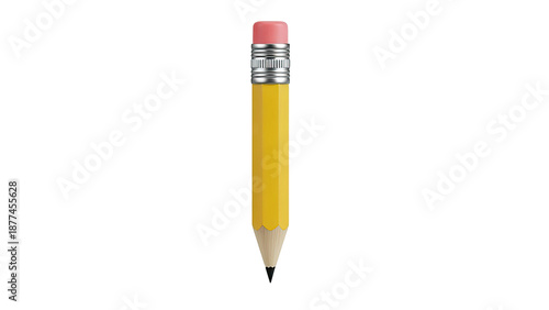 Yellow Pencil with Pink Eraser