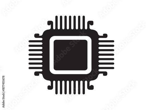 A detailed data storage chip icon with an elegant and attractive vector design