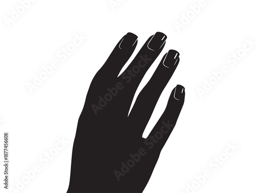 Simple elegant nail silhouette for construction and hardware themes