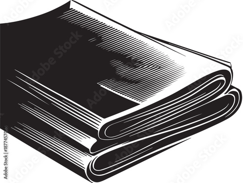 Stunning simple paper icon for communication and information concepts