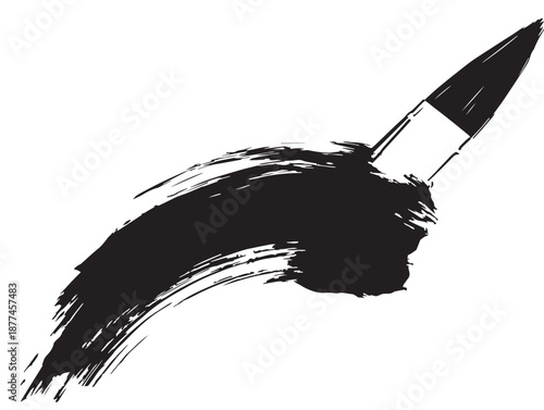 Beautiful elegant brush graphic perfect for design and decoration projects