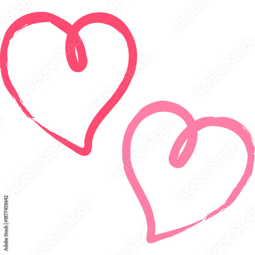 Hand Drawn Valentine Hearts