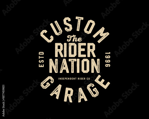 Motorcycle racing badges club emblems tshirt design Retro Racing Typography Graphics