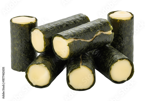 Seaweed-Wrapped Cheese Sticks with Creamy Filling