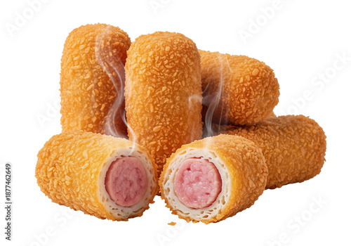 Crispy Sausage Rolls with Melting Cheese