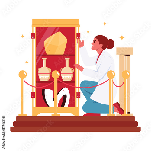 Archaeologist Vector Illustration EPS 10 File 	