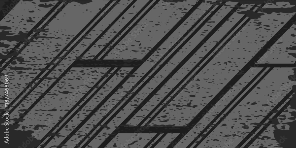 Obraz premium black rough grunge abstract background overlap layer on dark space with diagonal lines decoration.