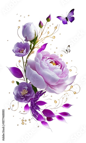 Purple roses