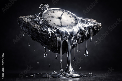 Time is melting as mercury