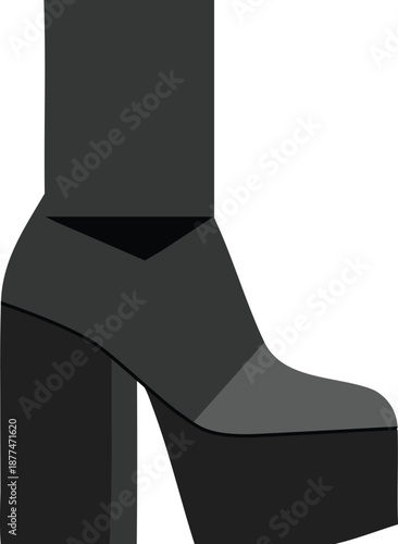 Chunky platform boot