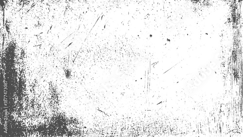 White grunge texture with vintage scratches and worn distressed overlay