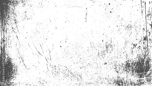 White grunge texture with vintage scratches and worn distressed overlay