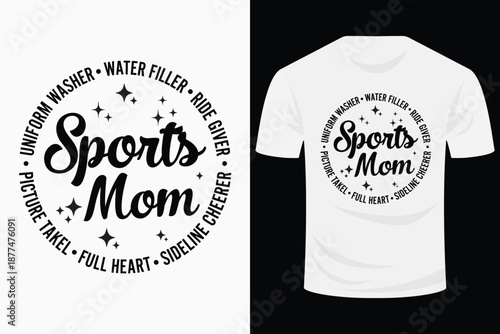 Uniform Washer Water Filler Full Heart Sport Mom Svg Design