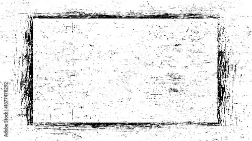 Abstract texture dirty and scratches frame. Dust particle and dust grain texture or dirt overlay Old Black Empty Aged Damaged Paper Cardboard Photo Card. Rough Grunge Shabby Scratched Torn Ripped Text