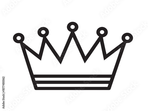 Beautiful Royal Crown Illustration With Timeless Elegant Minimal Look  