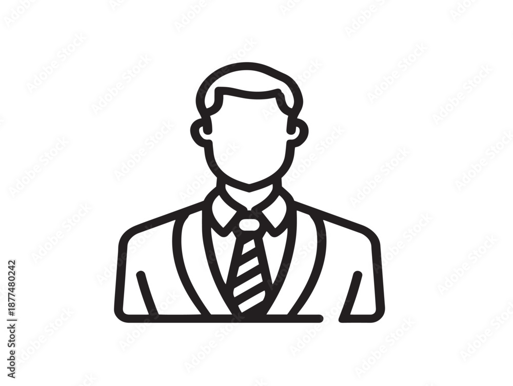 Obraz premium Elegant Lawyer Illustration Representing Justice Professional Minimal Concept 