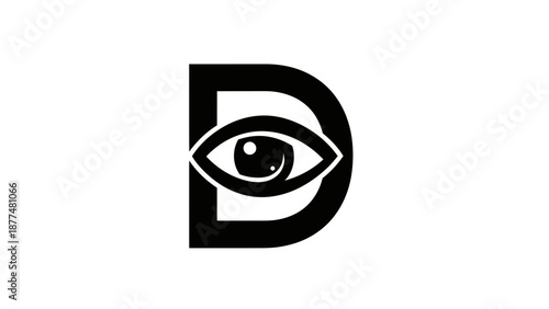 Stylized letter D with eye.