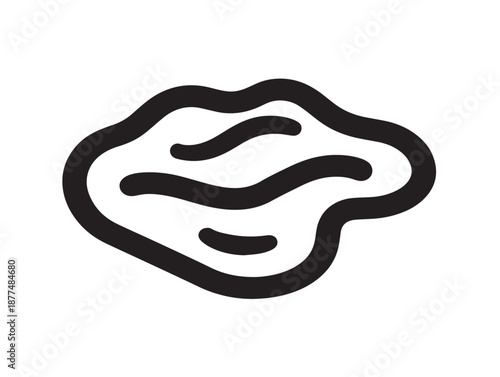 Natural soil environment illustration with clean elegant concept