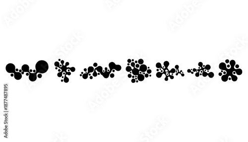 Connected Liquid Smudges Design