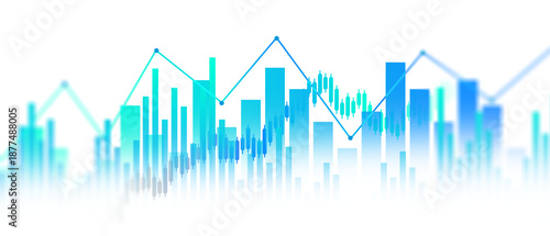 Fotografi Transparent Business Stock Market Growth Chart PNG for Trading and Financial Ana