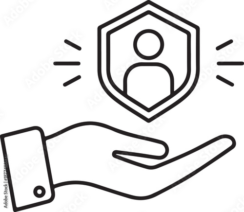 Protecting personal identity with a shield