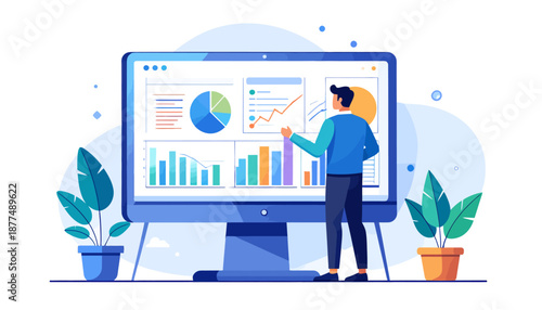 Data Visualization Insights in a Modern Office Environment
