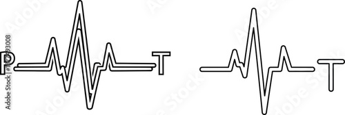 Seismograph Waveforms P and T Visual Representation of Seismic Events