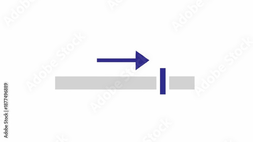 Directional Arrow Pointing to Bar.