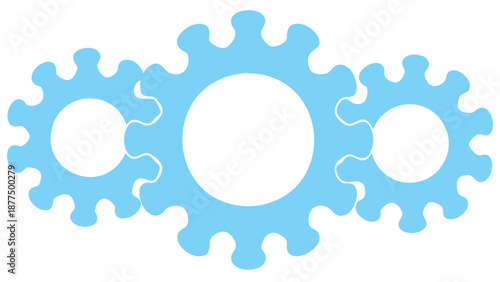 Interconnected gears in motion for business efficiency