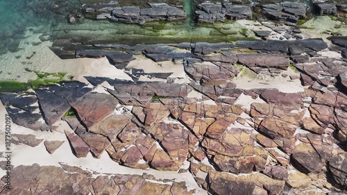 Aerial View of Layered Siltstone at Tung Ping Chau