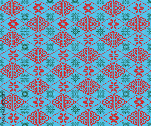 Photos seamless floral pattern