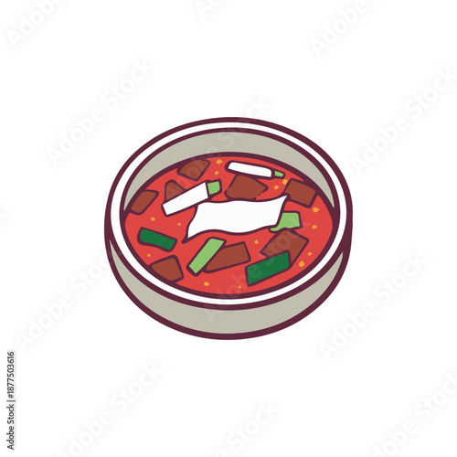 Kimchi Stew Illustration