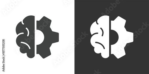 Cognitive Optimization icon. Solid glyph series icon