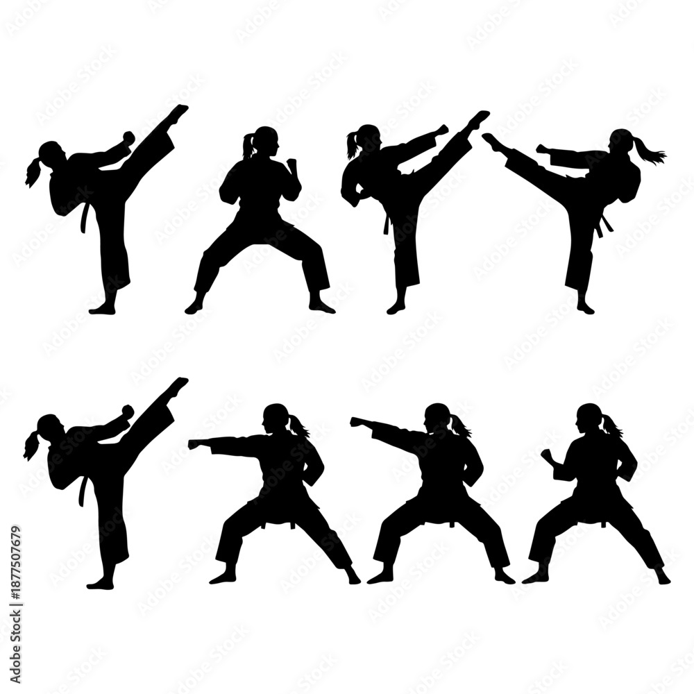 Fototapeta premium Karate Stance Training