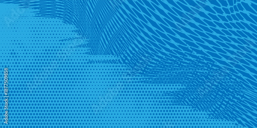 Blue fishnet mesh texture. illustration