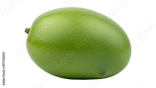 Vászonkép Isolated unripe green mango fruit freshness, tropical food snack, nutrition diet