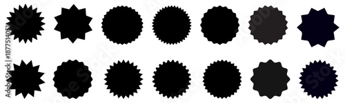 Starburst sale price labels or stickers and seals set . stamps or tag badges for price promotion labels. 
