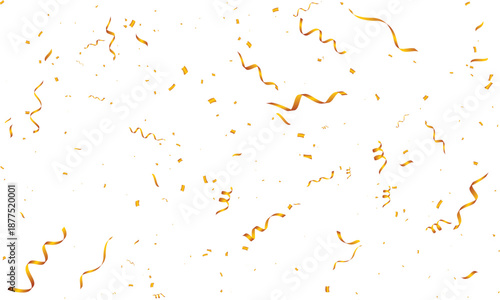 New Year party gold confetti background for festive events