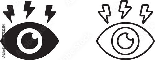 Eye icon set. Retina scan eye icons. Eyesight symbol. Simple eyes collection. privacy settings, show or hide symbols. Visibility and hidden eye icons for UI design