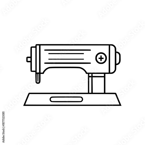 Timeless Thread Creation - Classic Sewing Machine | Clean, isolated vector art for creative projects.