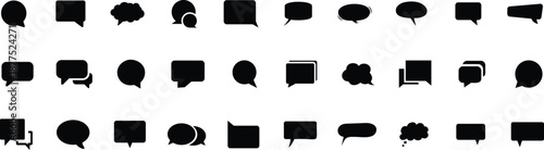 black speech bubble.