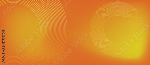 abstract Futuristic technology concept. circle glowing lines on dark background. Horizontal banner template. Suit for poster, cover, banner, brochure, website
