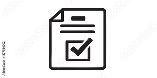 Vote vector icon, election and ballot paper symbol, democratic sign, outline and filled style, isolated on transparent background