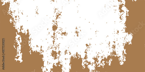 Abstract grunge paint background with a dirty rust texture and ink splash pattern on a grungy old metal wall illustration